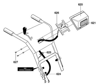 Headlight Diagram and Parts List for 631128X31B 2001 Briggs and Stratton Snow Blower